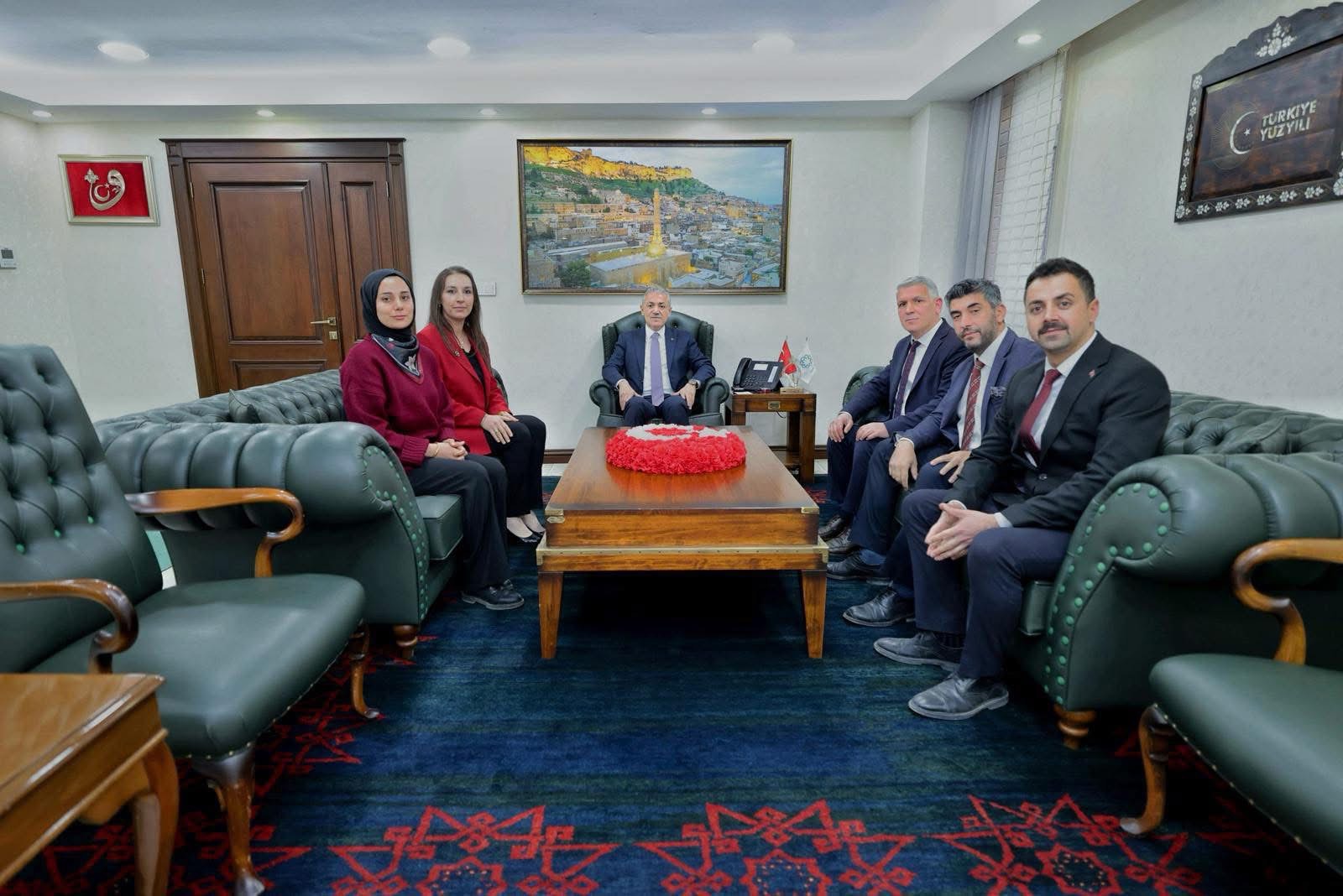 Mardin Valimiz ve  kurum çalışanlarımızı ziyaret ettik